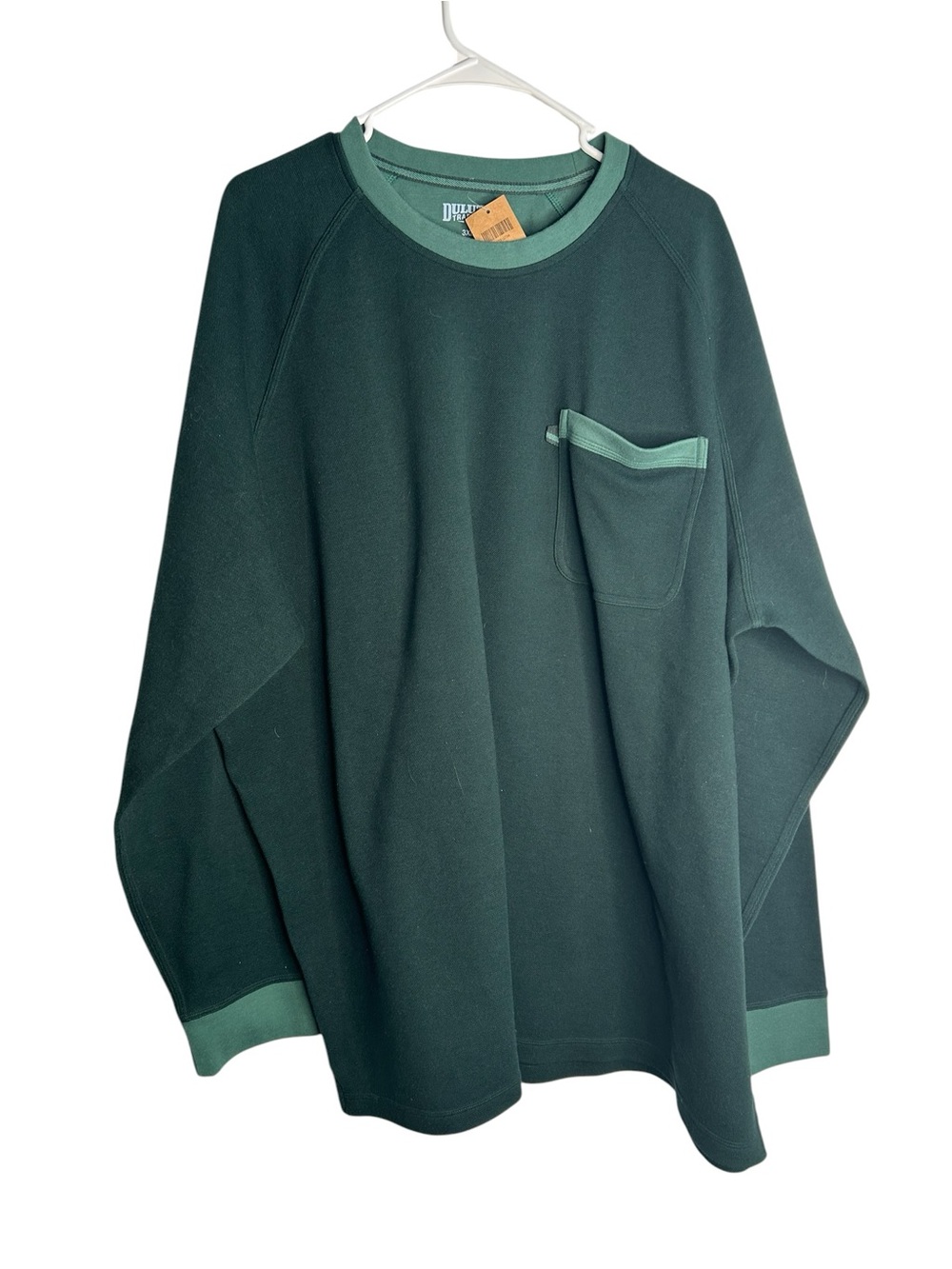 Duluth Trading Co Men’s 3X Double Time Long Sleeve Crew Green Outdoor New 5902